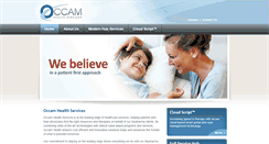Desktop Screenshot of occamhealth.com