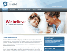 Tablet Screenshot of occamhealth.com